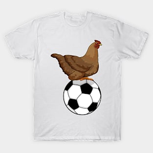 Chicken at Soccer Sports T-Shirt